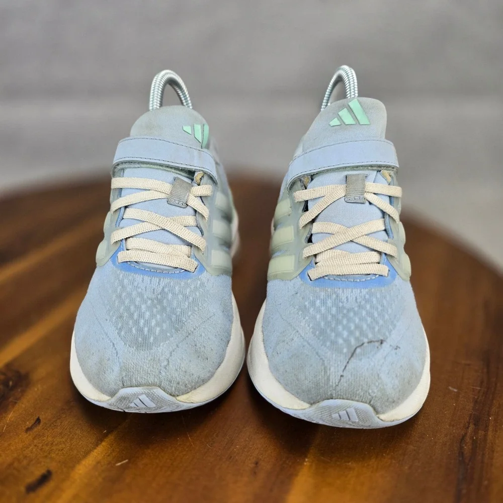 Adidas Duramo 10 Kids Blue Mint Green Athletic Sneakers Size 1 IF4134